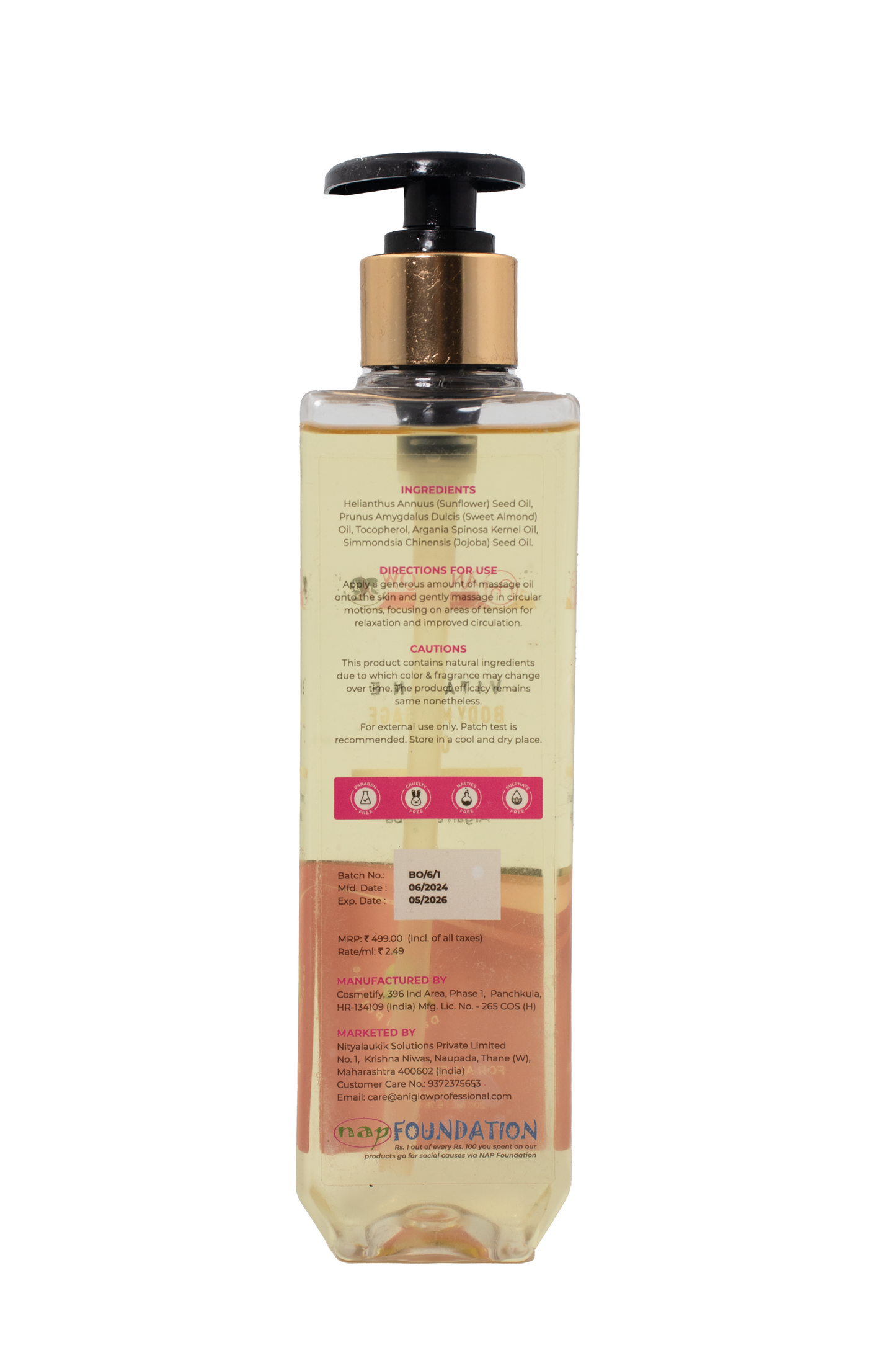 Aniglow Vitamin E Body Oil I For All Skin Types