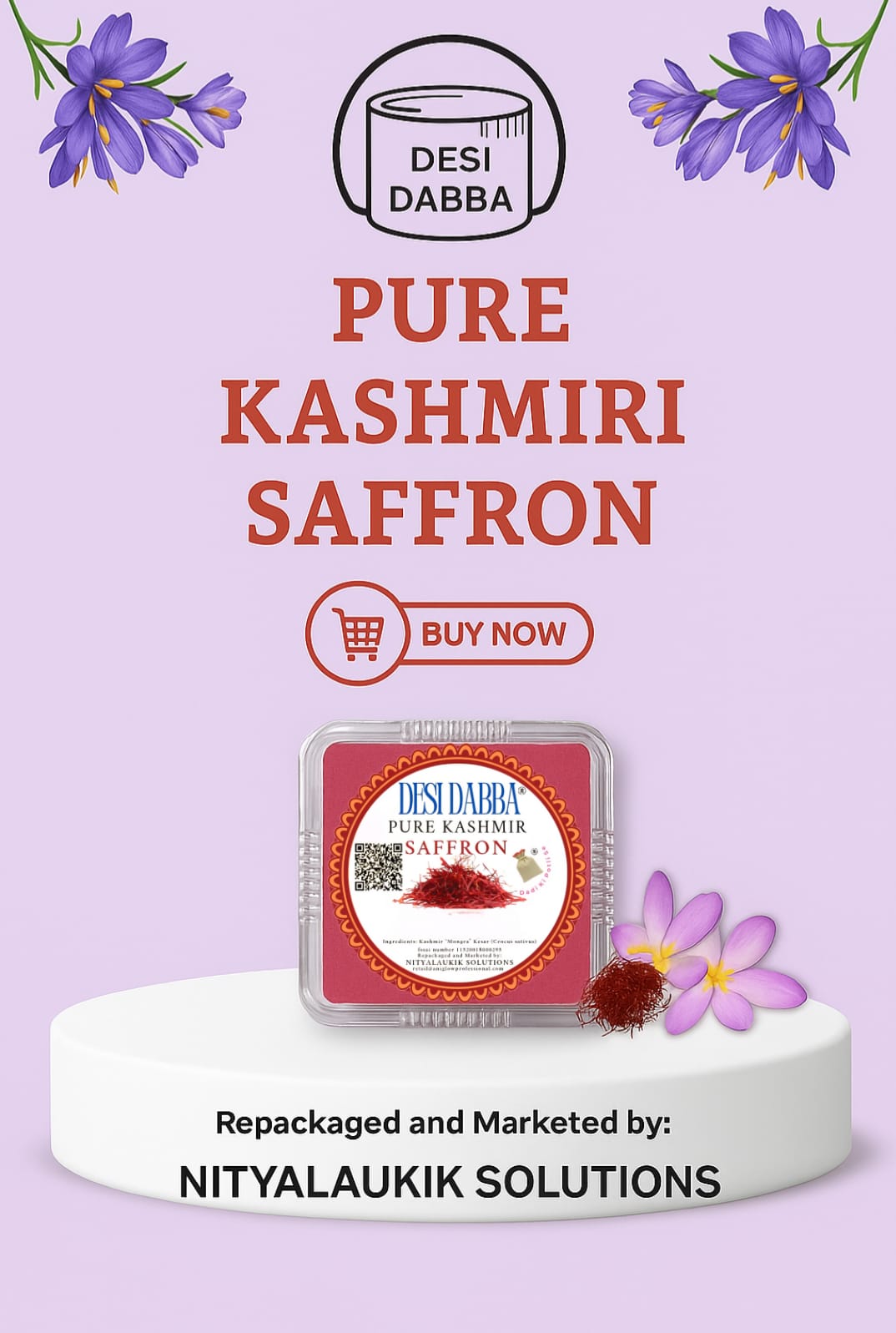 Desi Dabba Kashmir Saffron (Kesar)