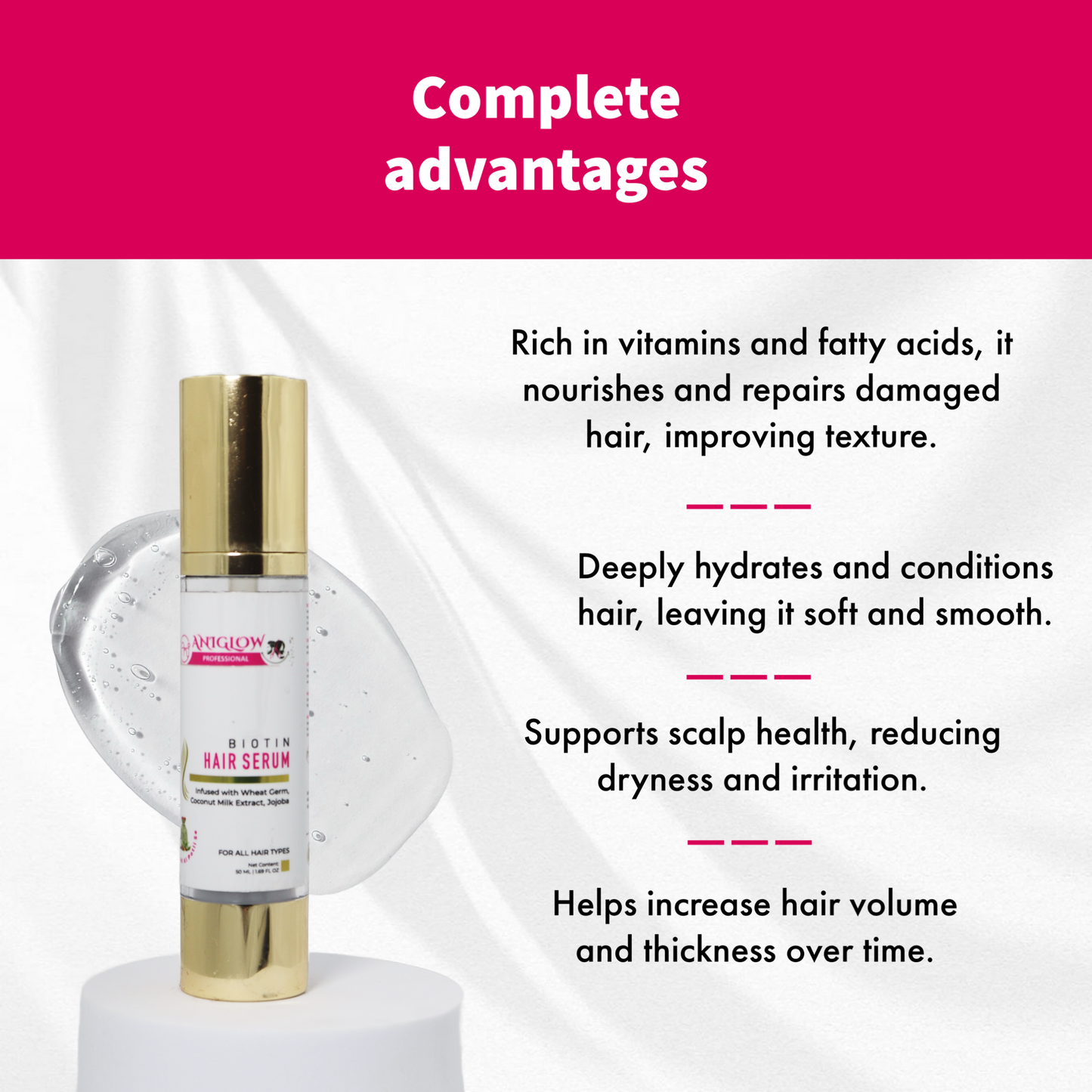 AniGlow Professional Biotin Hair Serum