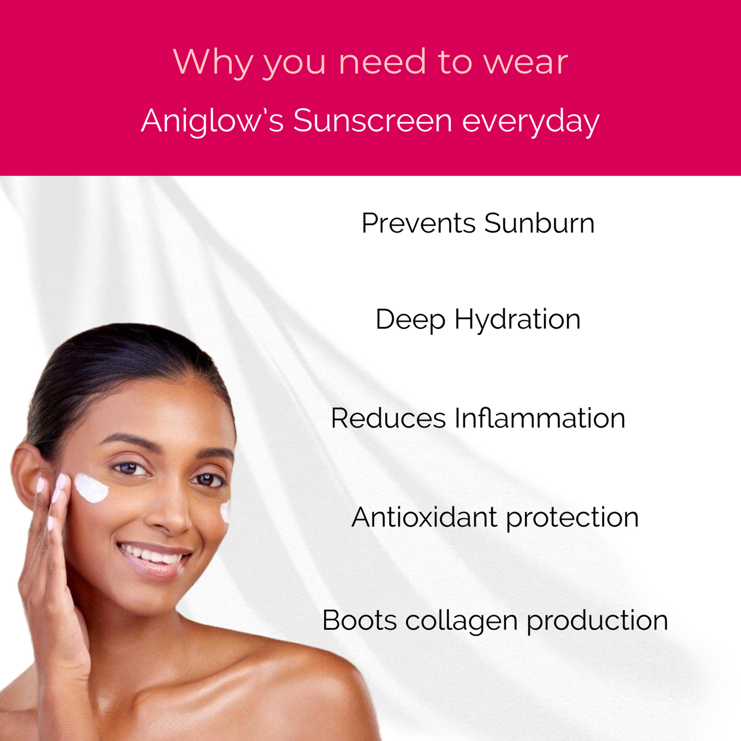 Aniglow Hyaluronic Sunscreen SPF 50 Vitamin C I For All Skin Type