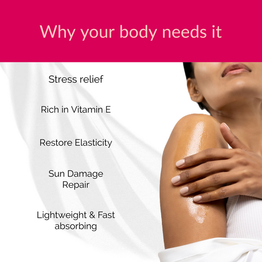 Aniglow Vitamin E Body Massage Oil I For All Skin Types