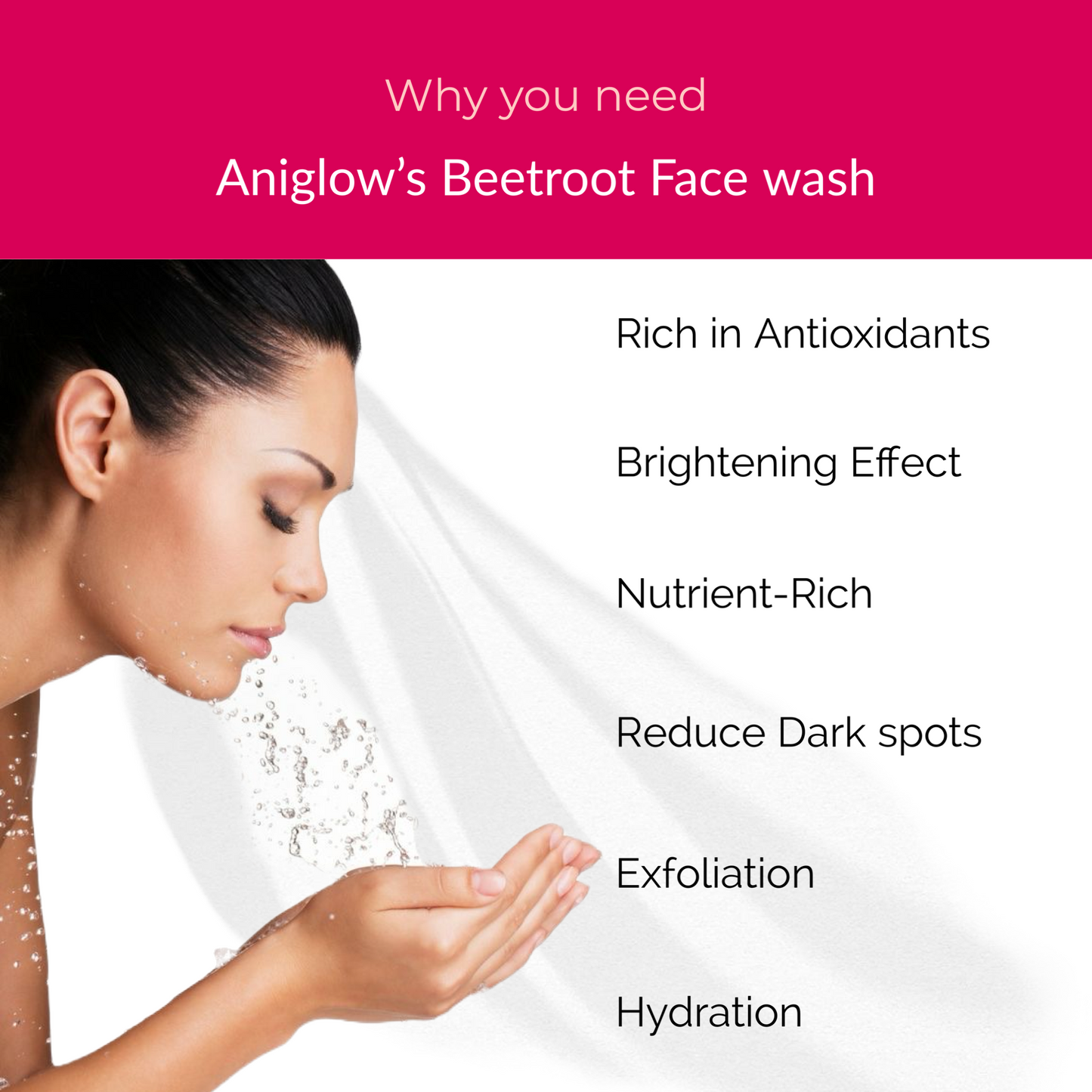 Aniglow Beetroot Face Wash | For All Skin Types